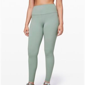 LULULEMON ALIGN 28” LENGTH LIGHT GREEN
